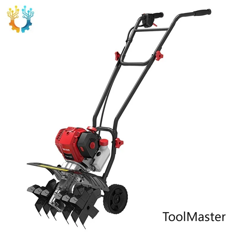 

【2026】 Professional 46cc Tiller High Power 1400W 6-Row Cultivator 40cm Tilling Width Agricultural Farming Garden Soil W