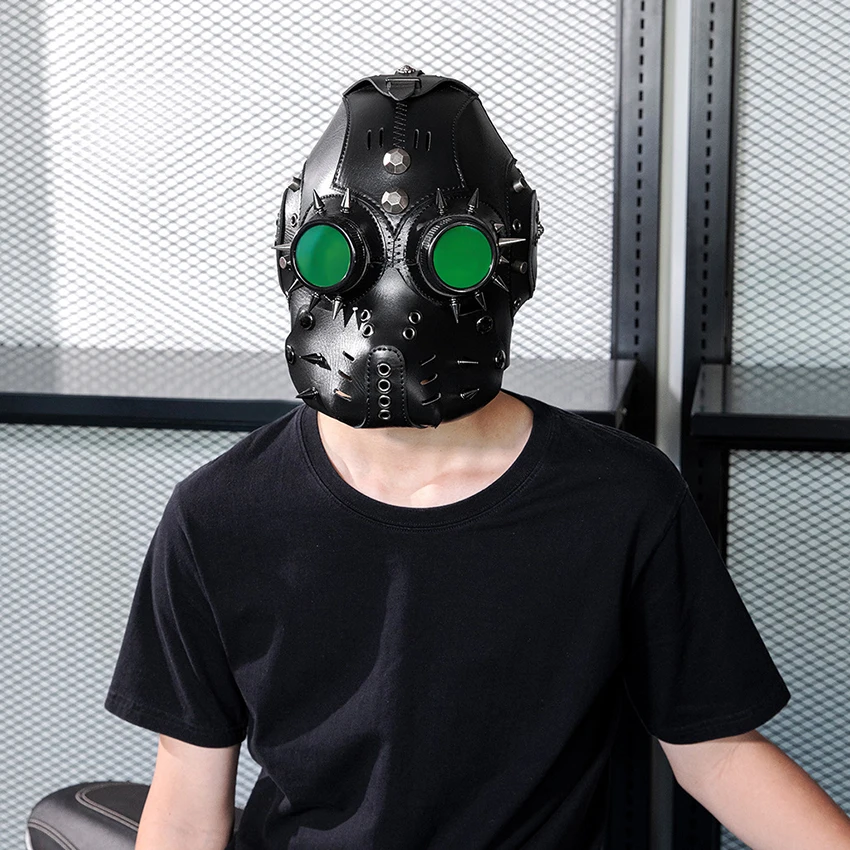 

Маска в стиле стимпанк из искусственной кожи, средневековая маска на Хэллоуин, доктор чумы, косплей, готический забавный карнавал, маскарад, вечеринка, фестиваль, маска, головной убор