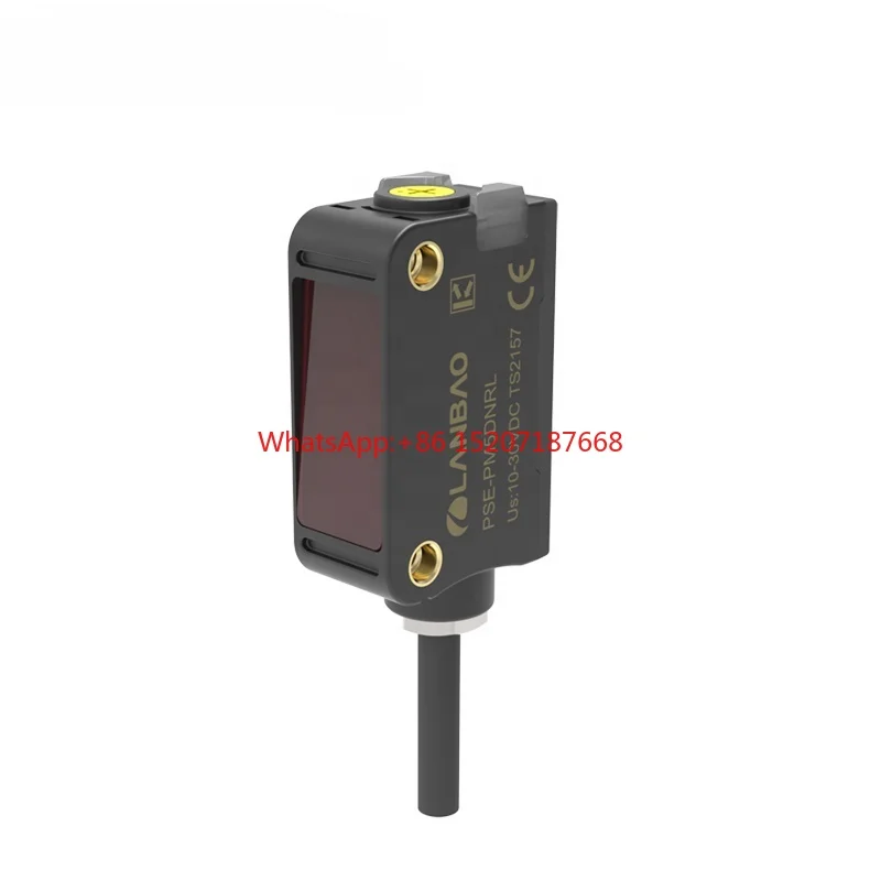 

LANBAO 10-30VDC PNP NO+NC Rated Distance 5m Laser Photoelectric Sensor