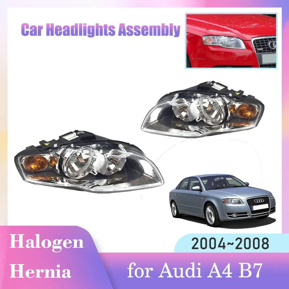 

Car Headlights Assembly for Audi A4 B7 2004~2008 Fog Light Halogen Xenon Corner Side Lamp LED Accessories 2005 2006 2007