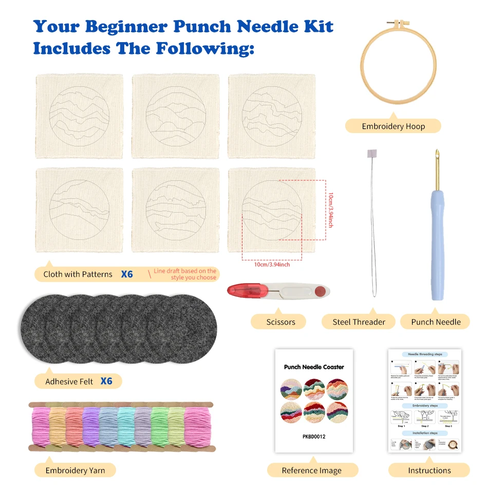 Punch İğne İşlemeli Bardak Alt - Art Craft Simple incelemesi ve fiyatı
