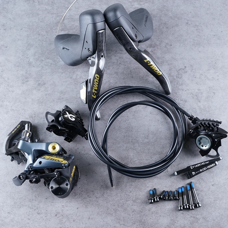 LTWOO GRT / GR9 القرص 1x11s / 1x12s الحصى القرص الهيدروليكي الفرامل مجموعة + ZRACE XG شقة جبل الفرامل الفرجار، ألياف الكربون #2