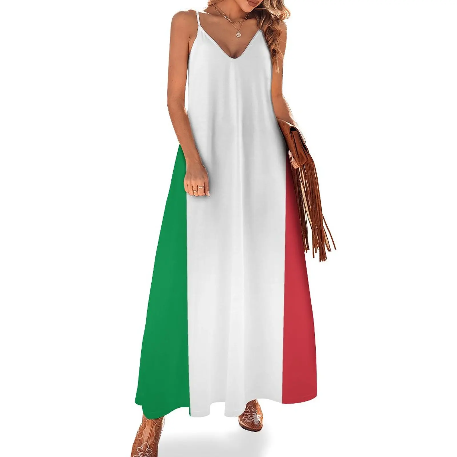 

Italian flag . Italy flag Sleeveless Dress elegant women's sets Long dresses Dresses for wedding party