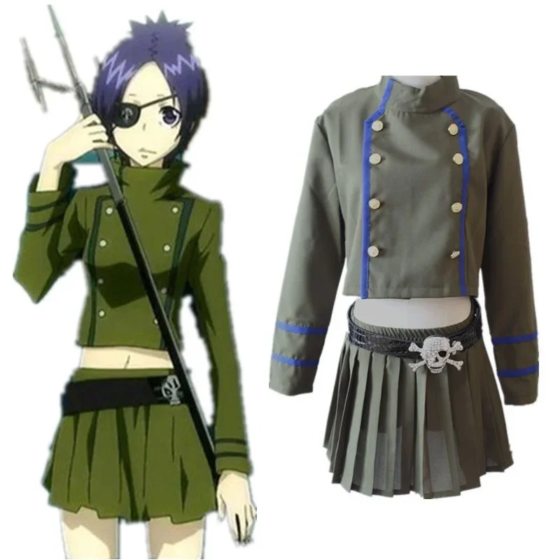 MN1 أنيمي هيتمان تولد من جديد كورومو دوكورو تأثيري كوكويو زي شعر مستعار كروم دوكورو زي مدرسي حفلة الهالوين البدلة 8/yG