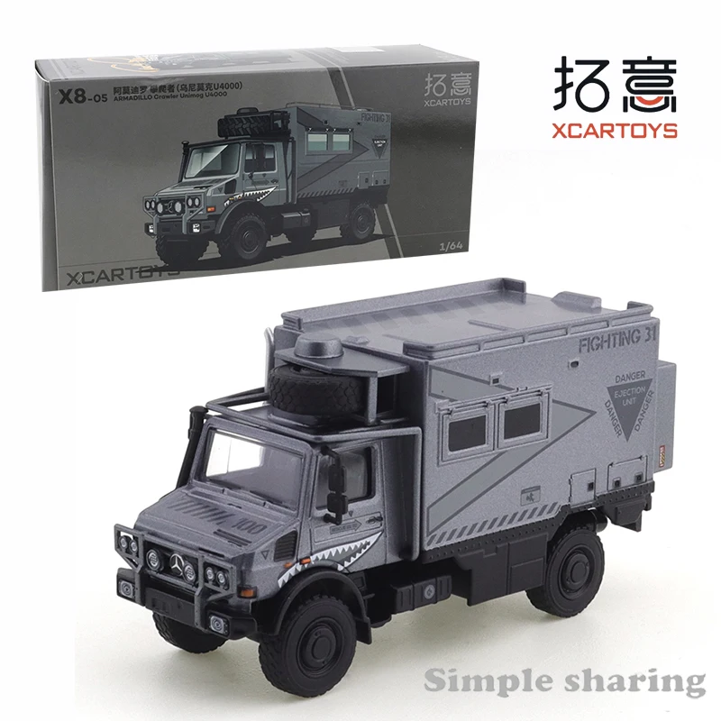 

XCarToys 1/64 ARMADDILLO Crawler Unimog U4000 Car Metal & Plastic Parts Simulation Miniature Car Model Collection Adornment Toy
