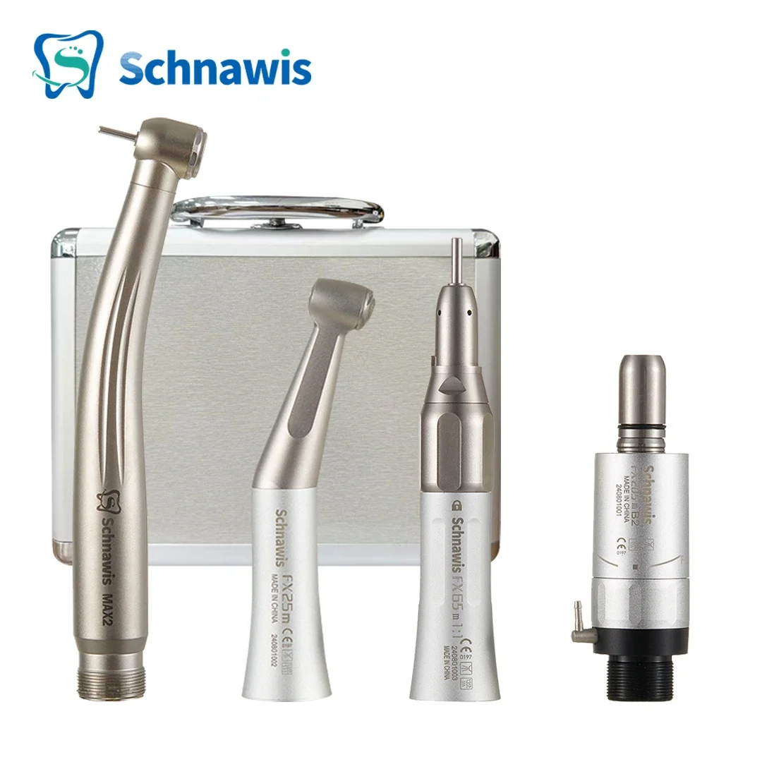 Dental 1:1 Contra Angle Low Speed Direct Drive Handpiece FX Set 500LG Turbine Handpiece Pana-Max2 Turbine Handpiece