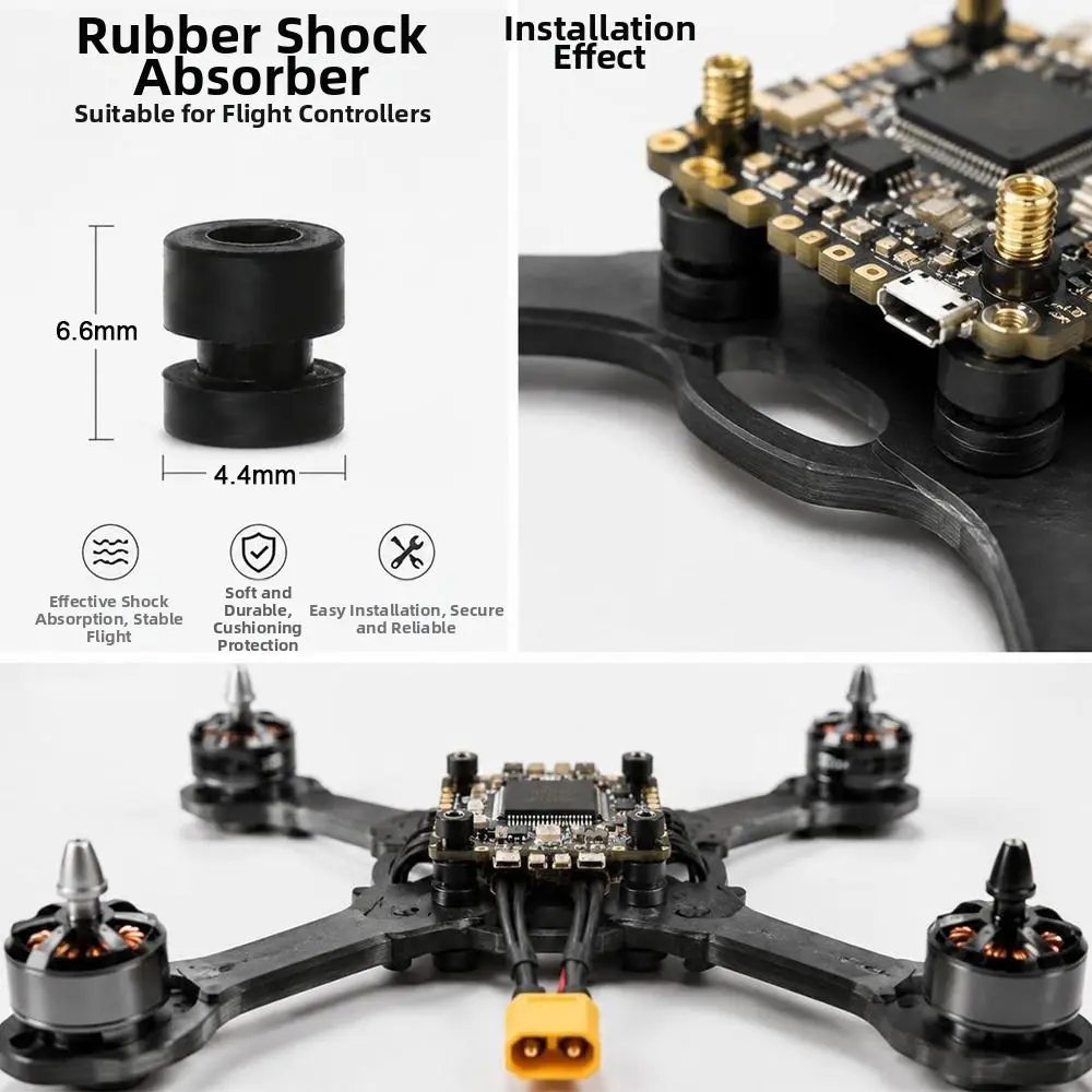 10pcs V2 Upgraded Anti Vibration Rubber Damper Balls 8 Colors M2*6.6 Soft Mount Shock Silicone