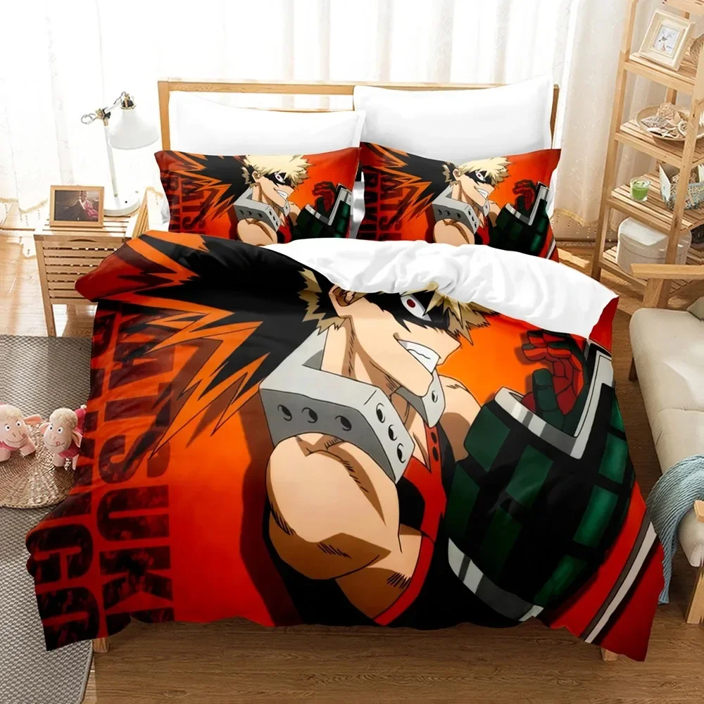

My Hero Academia Bedding Set Japan Anime Comfortable Quilt Cover Single Double Queen Twin Full Size Duvet Cover Teens Bed Linen