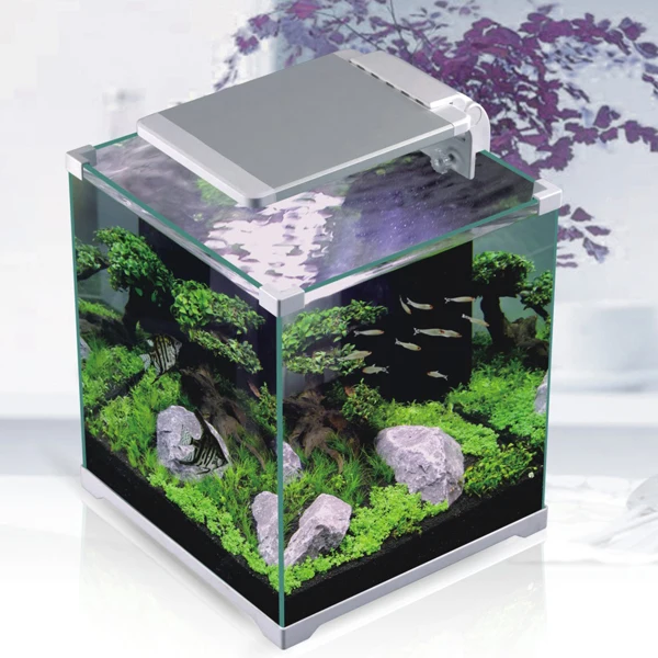 High Quantity Classical Small Mini Home Use Aquarium Fish Tank With Lighting and Wave Pumps