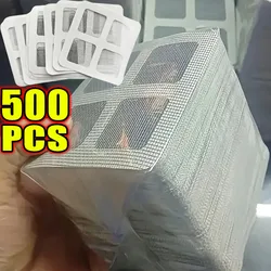 Disposable Hair Drain Catcher Mesh Anti-blocking Shower Bathroom Filter Stopper Floor Drains Sticker Window Screen Repair Patch