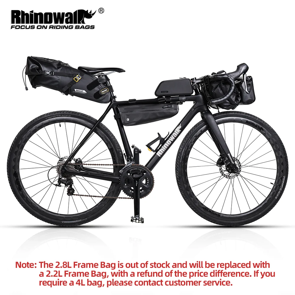 Rhinowalk Bicycle Bag Set Waterproof Bike Cycling Bag Sets Bicycle Saddle Handlebar Frame Tube Bag Road Bike Travel Accessories