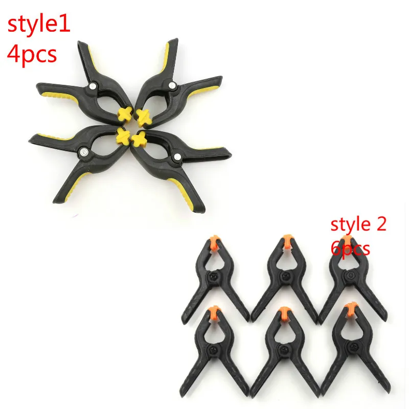 6Pcs/Pack Plastic Nylon Spring Clamp 65mm Phone Tablet LCD Digitizer Screen Fastening Clamp Non-slip Handle Repair Tool