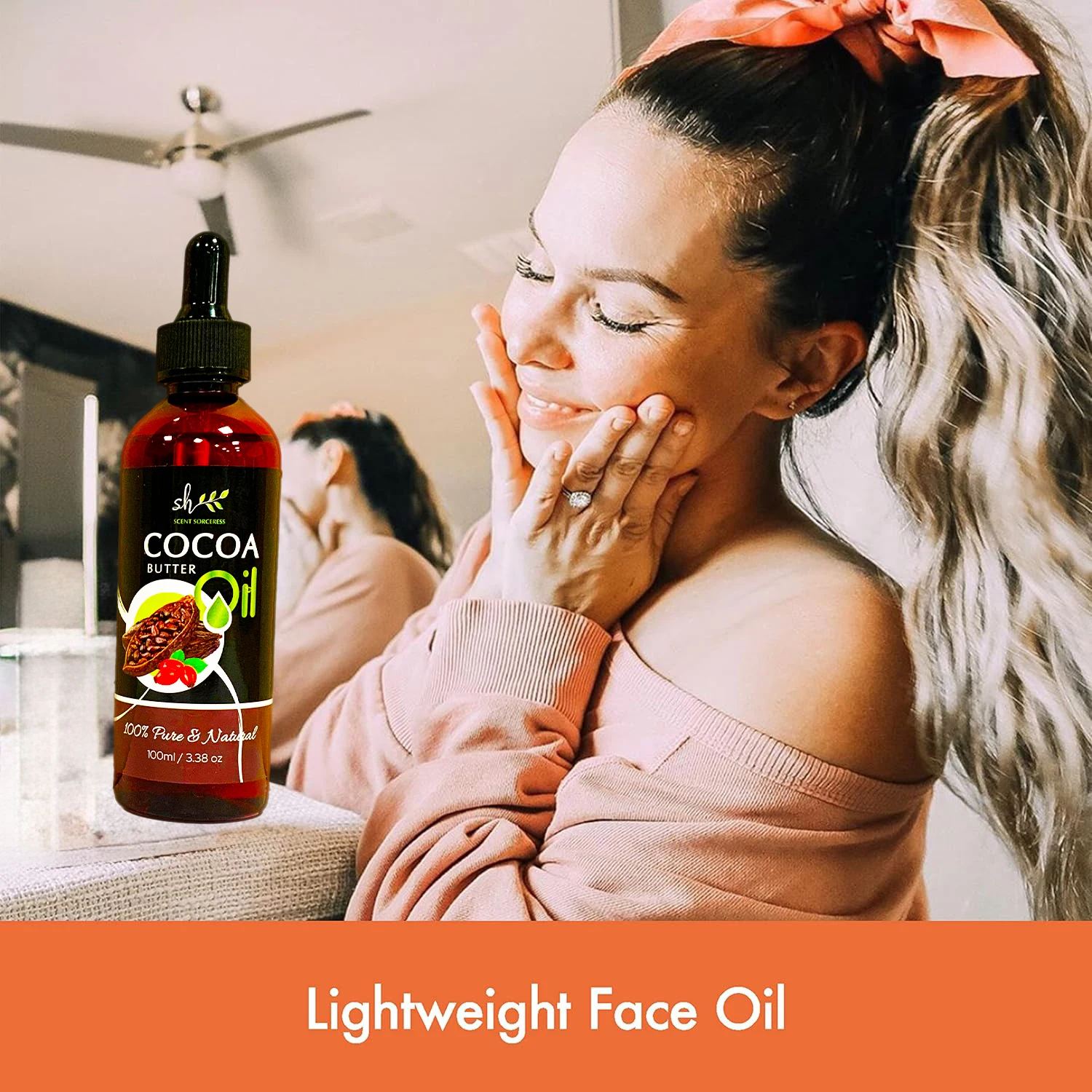 

100ml Dropper Cocoa Butter Massage Oil Natural Intense Repair Nourishing Brighten Skin Relaxation Spa Aromatherapy Essential Oil