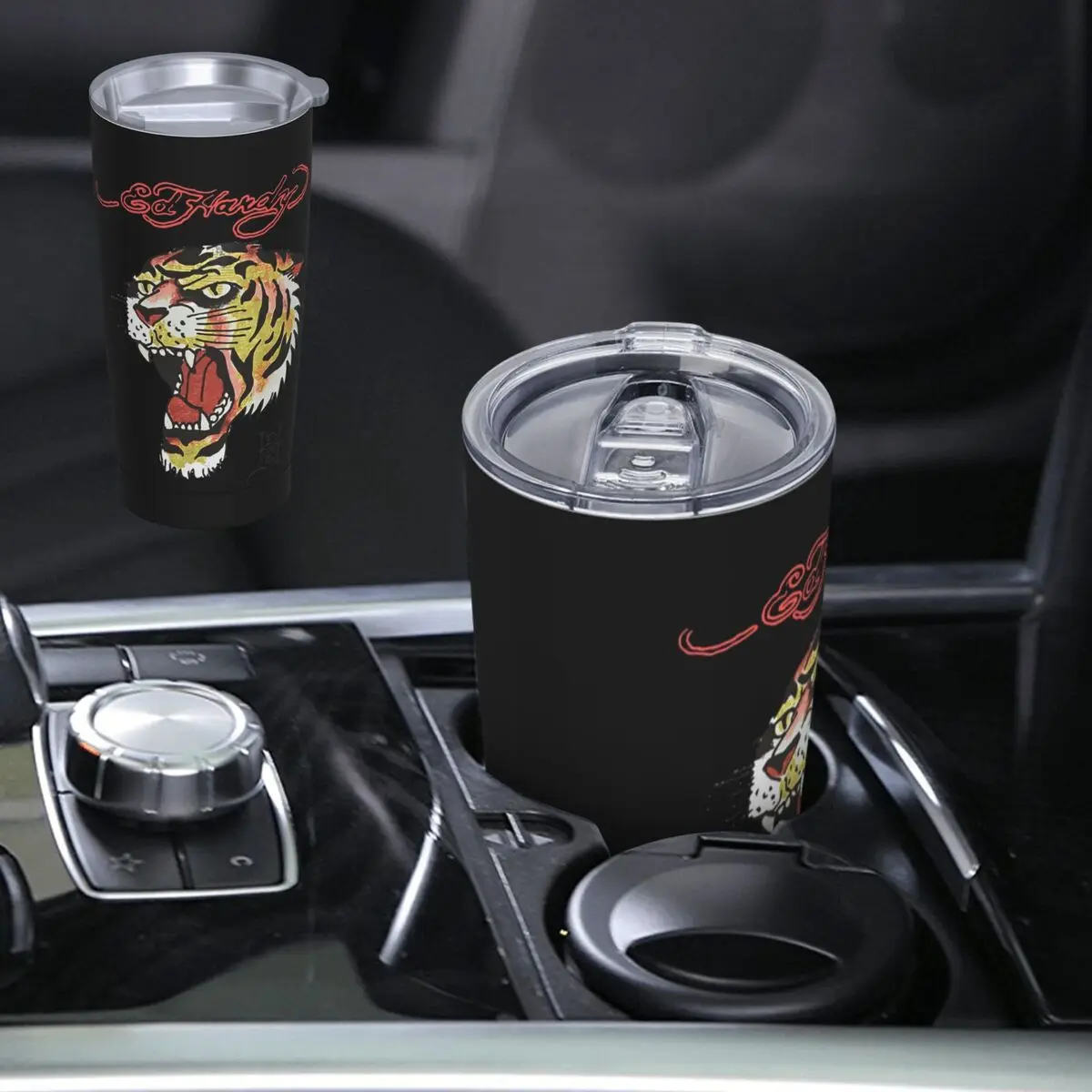 The First Incarnation Of Tattoo Ed Hardy Stainless Steel Tumbler Vacuum Insulated Mug Thermal Cold Cup Straws With Lid 20oz