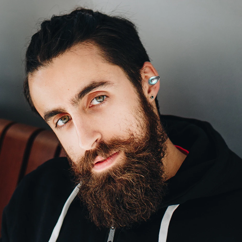 

Earphone 50Mah Waterproof Stereo Headphone Sports Earplugs Hidden Design Light Weight Portable Easy Storage Connect