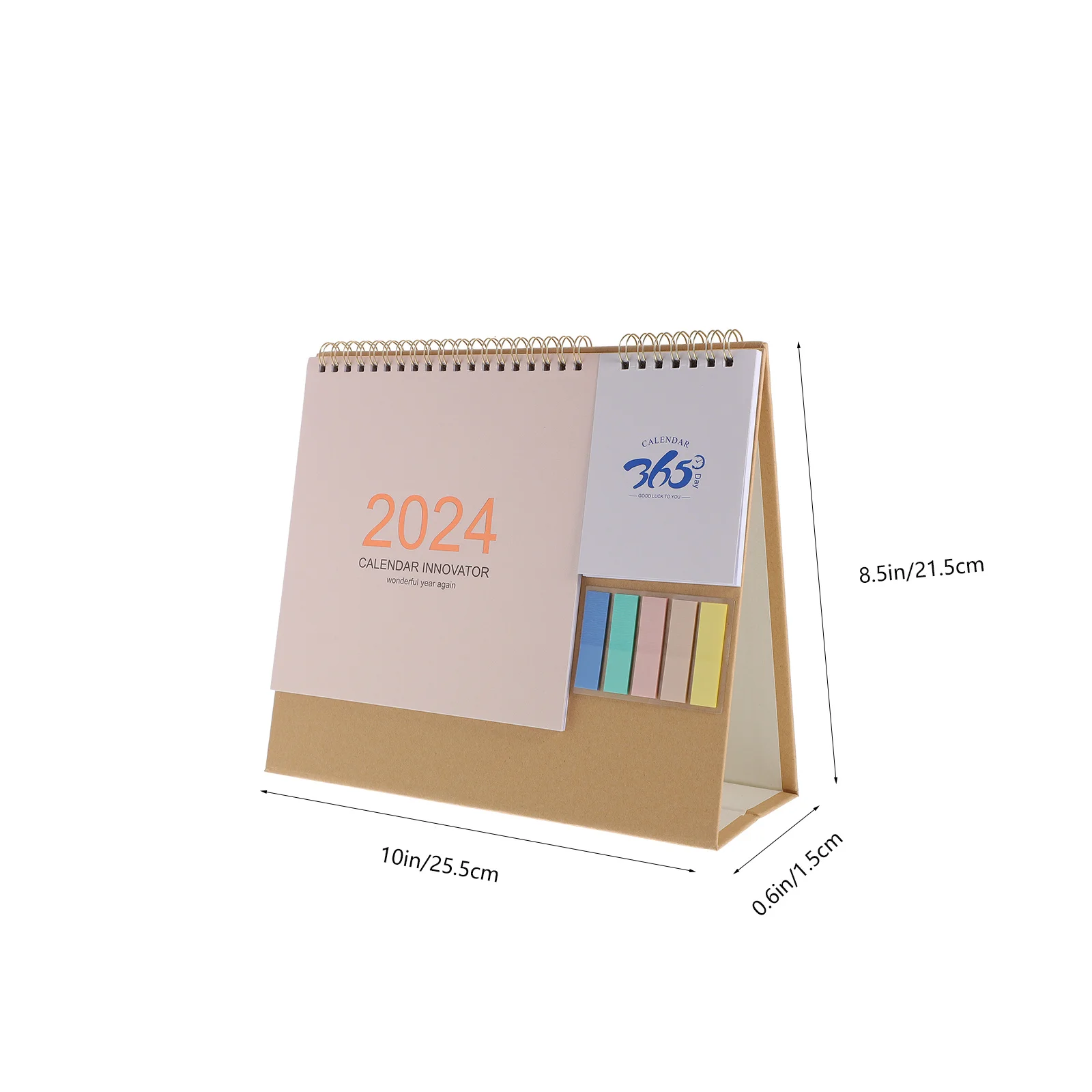 ミニマリストメモ帳メモ 2024 フリップデスクカレンダーオフィスデスク用装飾卓上カレンダー 2024 オフィス用品