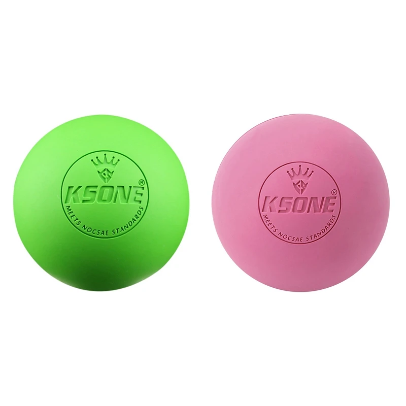 2X KSONE 6.3Cm Fascia Ball Lacrosse Ball Yoga Muscle Relaxation Pain Relief Portable Physiotherapy Ball 5 & 3