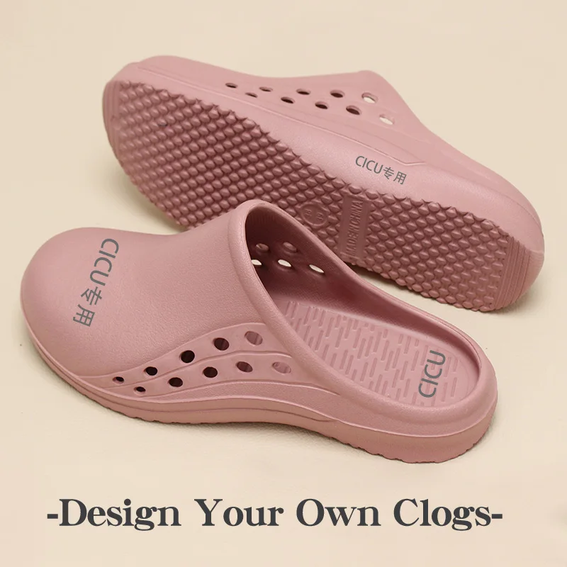 New Medicos Shoes Light Weight Scrub Clogs Non-slip Hospital Nurse Shoes Step-in Garden Water Yard Clogs Women Outdoor Slippers