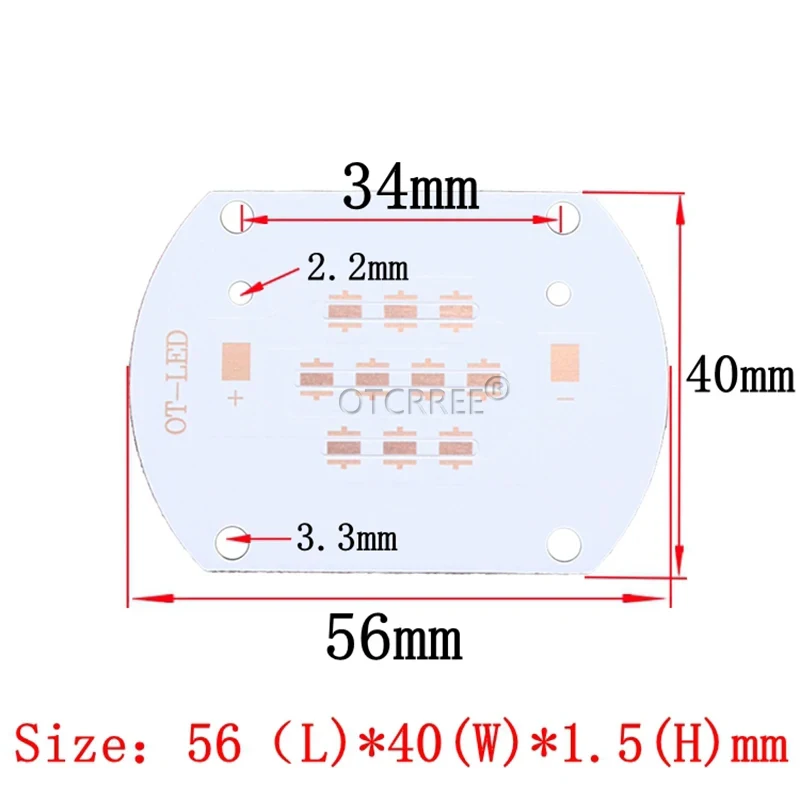 XPE/XTE/XPG/XPL/XML led Cooper PCB Board Led Heatsink Thermal Separation Led Lamp Lase can use for 10W-100W