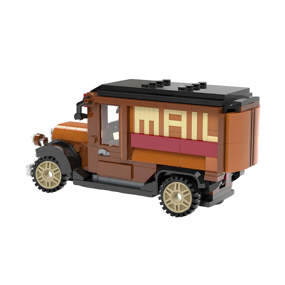 

MOC-240526 Mail Truck Building Blocks City Series 352PCS Truck Postal Vehicle Home Decor Construction Set Toy Adult Gift