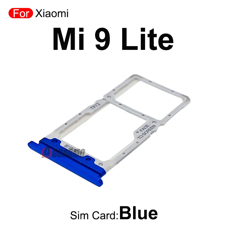 1Pcs Sim Tray Sim Card Holder Nano Slot Replacement Parts For Xiaomi 9 Lite Mi 9Lite