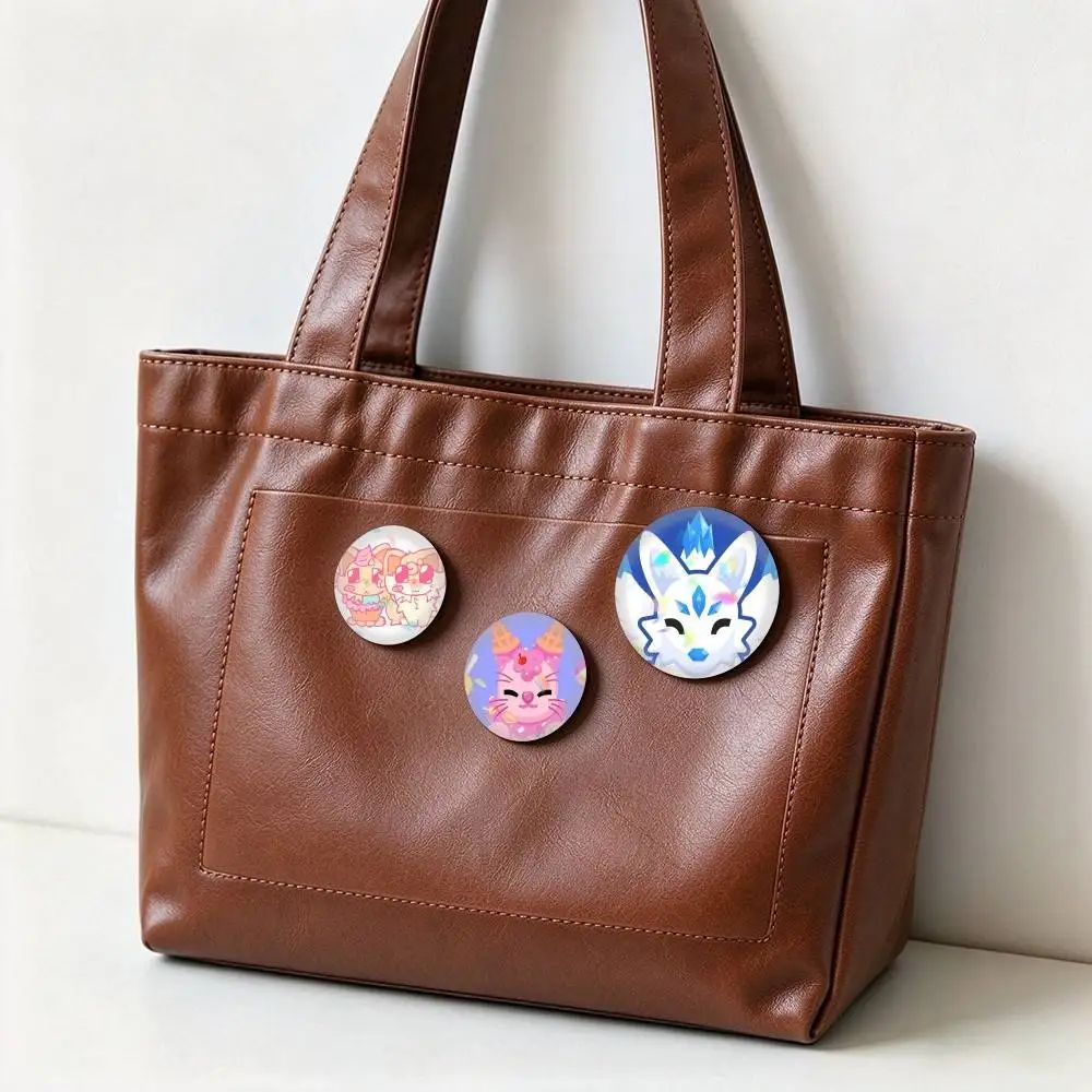 Adopts Me Game Pet E-Egg  25 32 44 58 75mm Badges Personalized Round Brooches Pins Accessory Gift