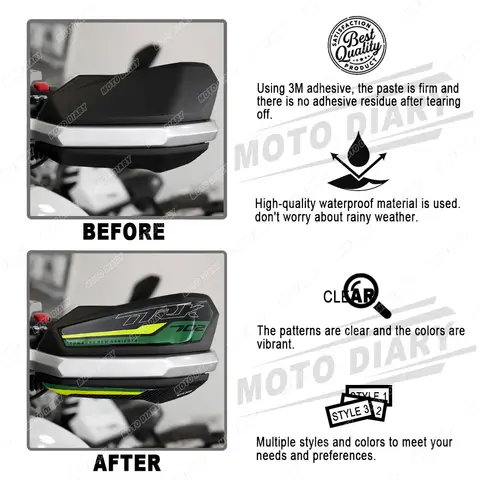 Benelli TRK702 TRK 702 2023 2024 3D 수지 핸드 가드 스티커 오토바이 핸드 가드 쉴드 보호 데칼 키트 Benelli TRK702 TRK 702 2023 2024 3D 수지 핸드 가드 스티커 오토바이 핸드 가드 쉴드 보호 데칼 키트