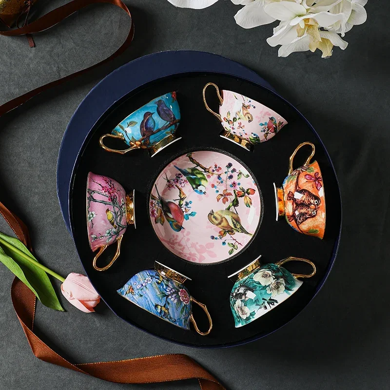 

Ceramic coffee cup set, light luxury, high-end exquisite British afternoon tea set, tea cup, high-end niche gift box