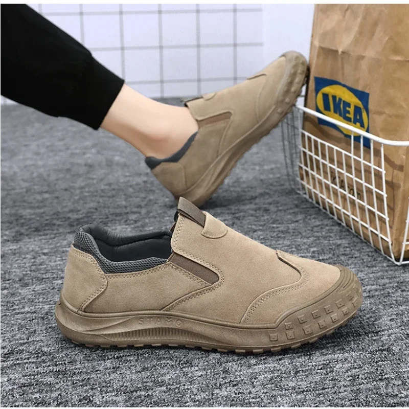 2024 Trendy Mannen Casual Schoenen Comfortabele Mannen Flats Nieuwe Waterdichte Slijtvaste Slip-On Mannelijke Loafers zapatillas De Hombre