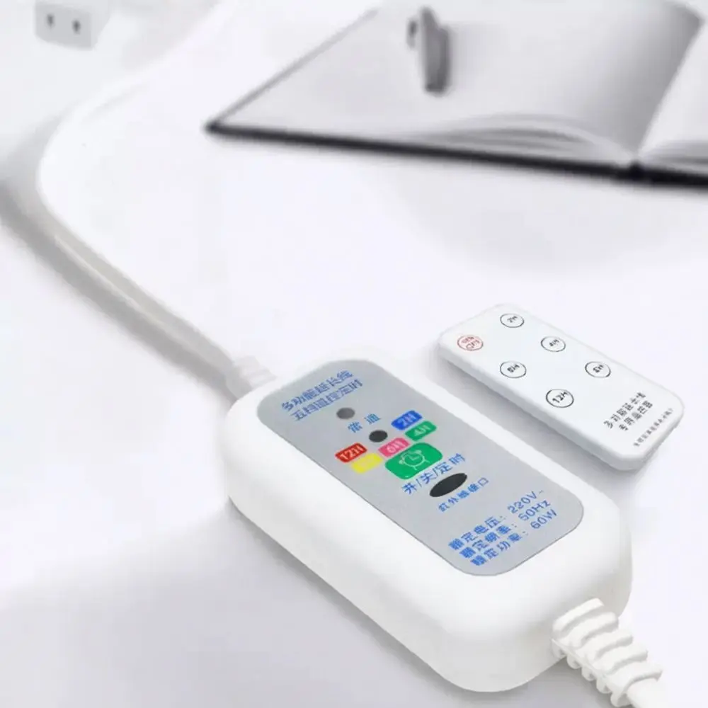 Smart Remote Timer Power Outlet Extension Cord 220V Home Appliance Socket Control Device For Efficient Energy Usage