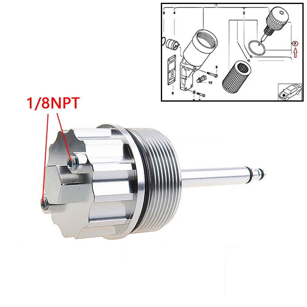 Adapter aluminiowy osłona filtra czapka dla oleju obudowa filtra dla BMW M40 M42 M43 M44 316i 318i 518i Z3 1.8 1.9