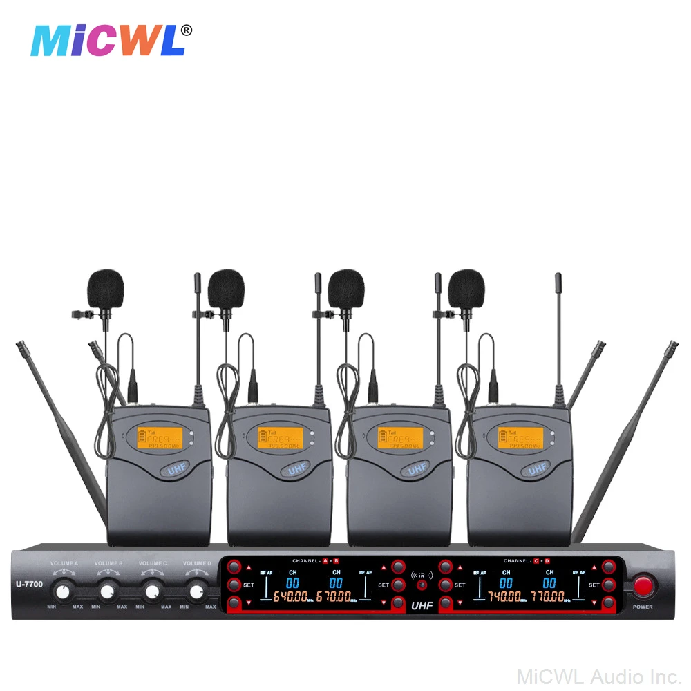 Advanced 400 Channel UHF Wireless BodyPack Handheld Microphone System Professional Design For DJ Karaoke Stage Performance Sing