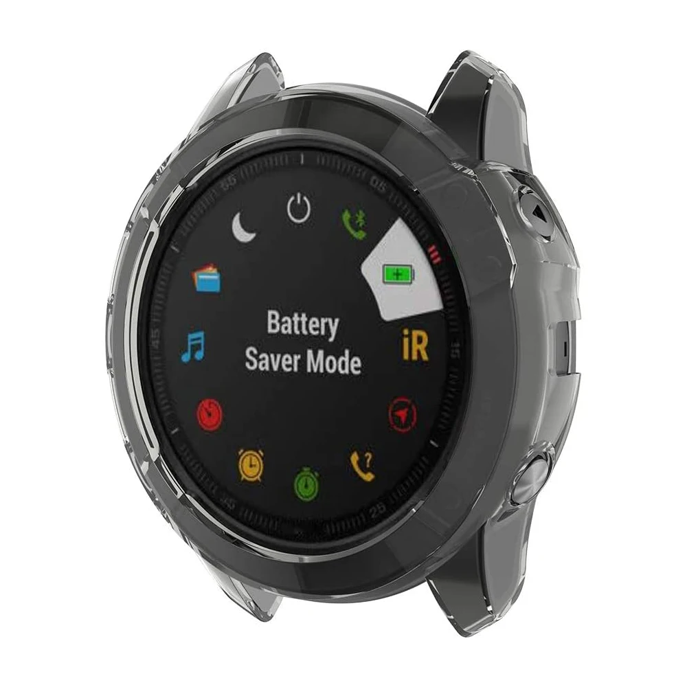 YAYUU skrzynki pokrywa dla Garmin Fenix 6 6S 6X szafirowy ochraniacz na drążek skrzyni biegów etui ochronne z TPU rama dla 6 Pro 6S Pro 6X Pro