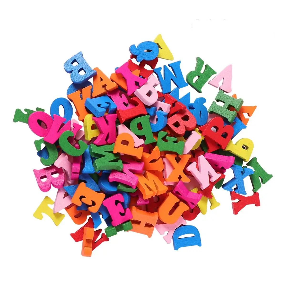 

Wooden Letters Smooth Colorful Preschool Education Wall Decor Hanging naments Children Room Montessori Toys
