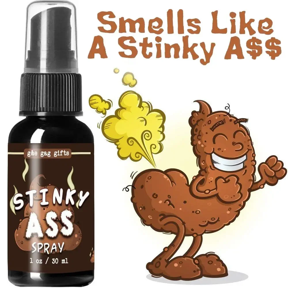 2024 NEW 30ML Liquid Fart Spray Can Stink Bomb Ass-Smelly Stinky Gas Crap Gag Prank Novelties Toy Joke Party Supplies