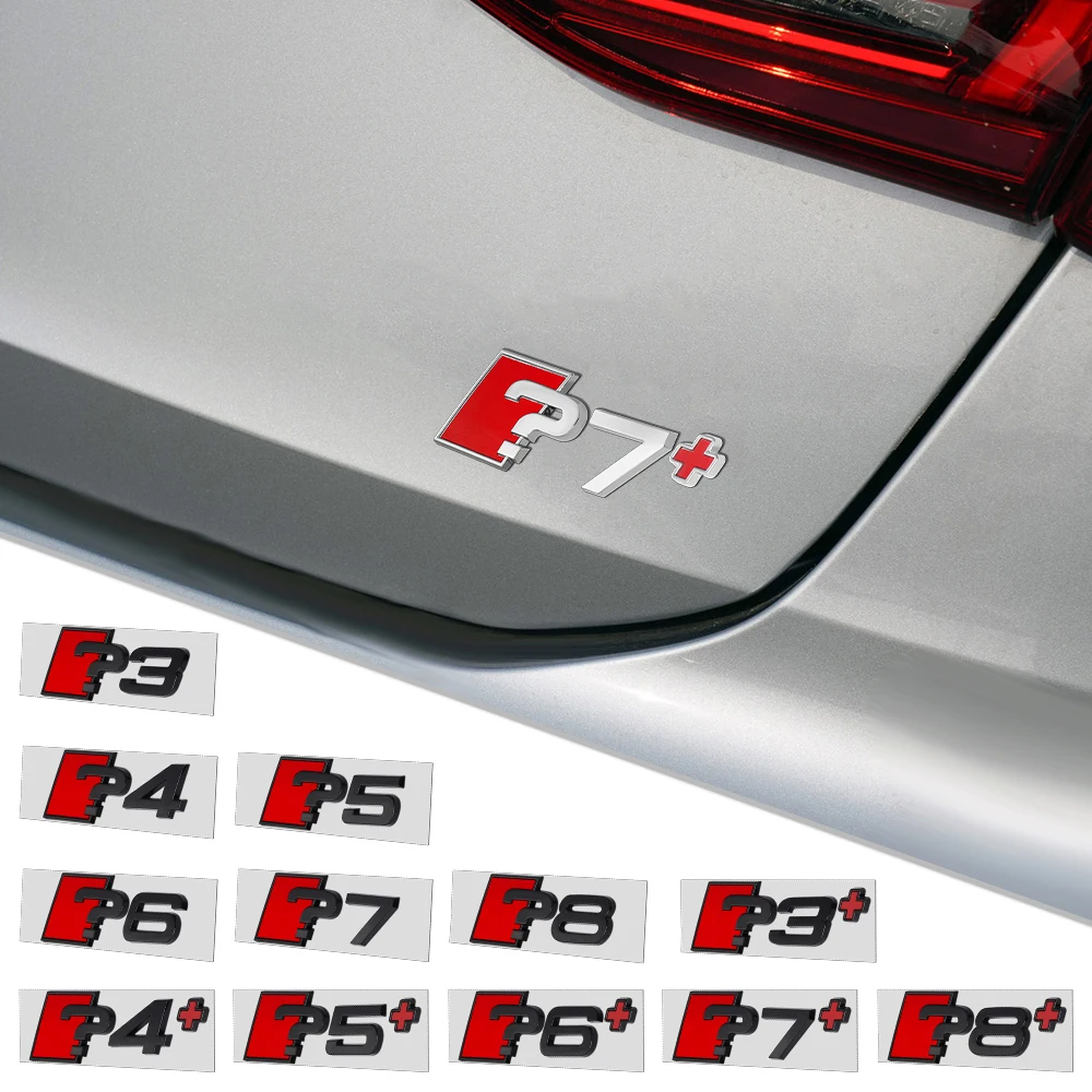 Auto-Karosserie Heckklappen-Emblem aus Aluminiumlegierung, Aufkleber-Dekor-Zubehör für Audi RS A3 A4 A5 A6 A7 A8, Auto-Styling-Abzeichen – Detail 2