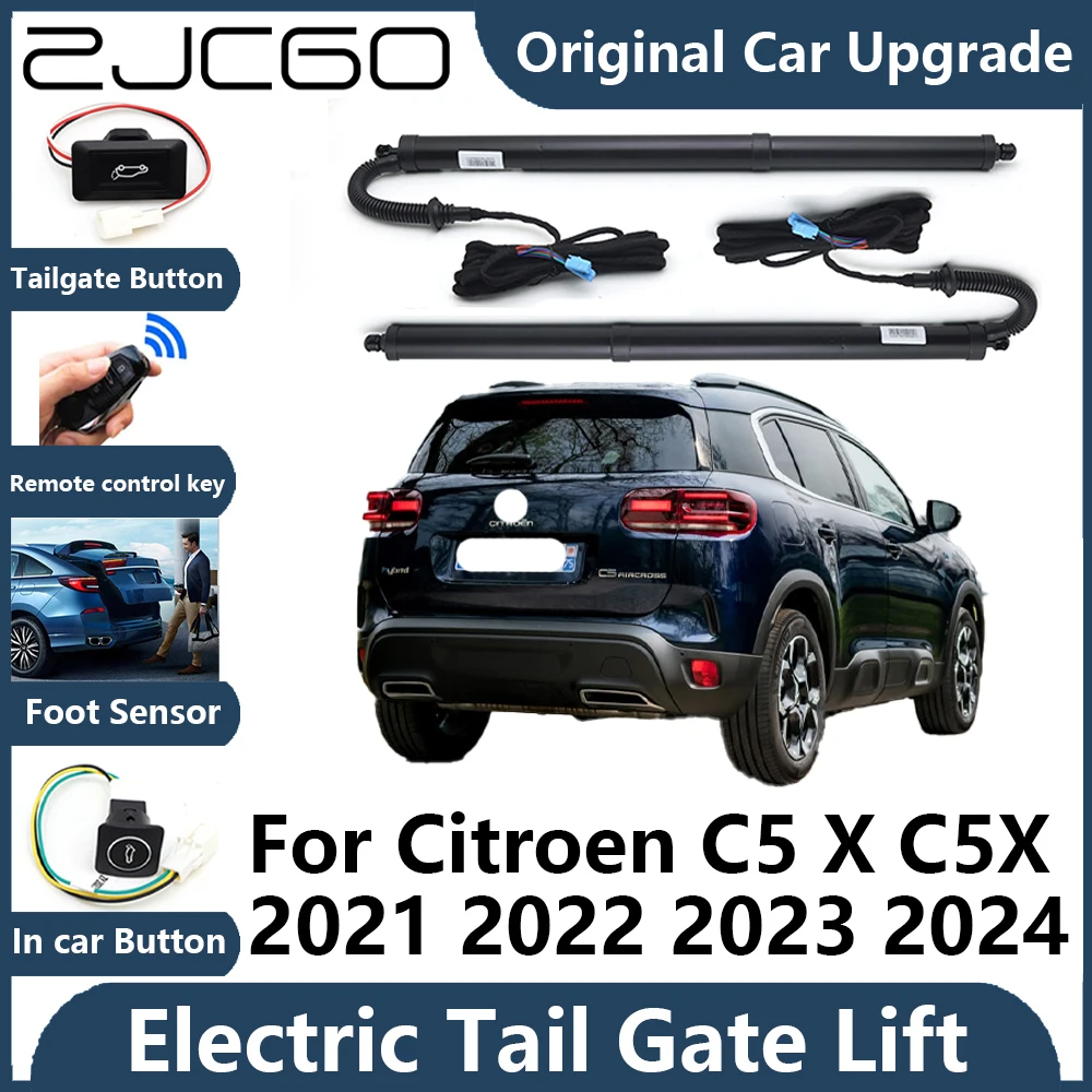 

Автоматическая задняя дверь для Citroen C5 X C5X 2021 ~ 2024, подъемник для электрических задних ворот, опора, Поддержка питания автомобиля, подъемная дверь, стойка