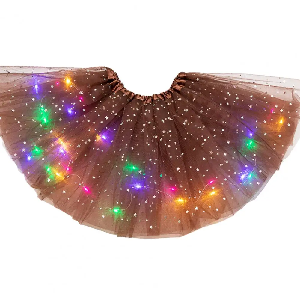 Jupe de princesse à LED pour femme, costume de fête, vêtements de club, danse, performance, courte, phtalminis 343