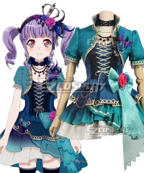 BanG Dream! Roselia Opera Of The Wasteland Udagawa Ako Women Party Comic Show Dress Suit Halloween Lolita Cosplay Costume E001