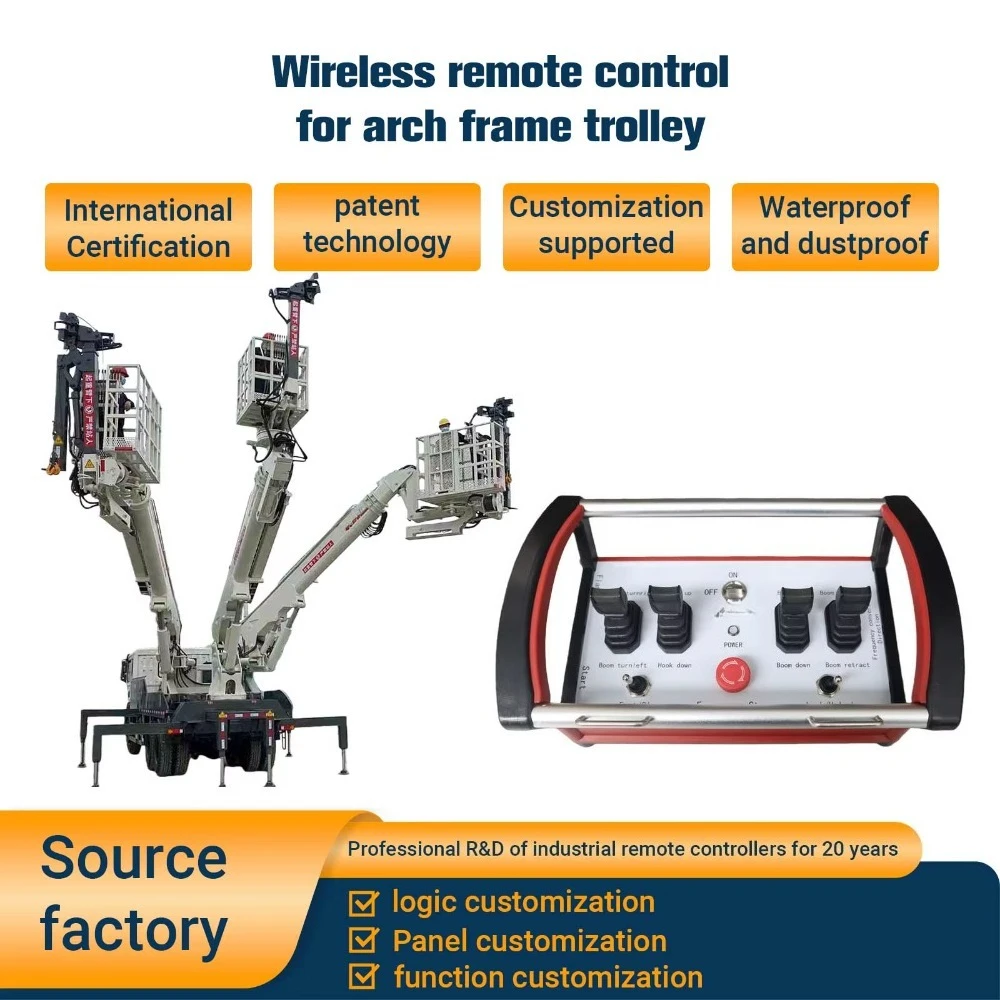 Wireless Hydraulic Remote Control Joystick Controller 24V New NOMI for Truck Crane & Excavator Construction Machinery Parts