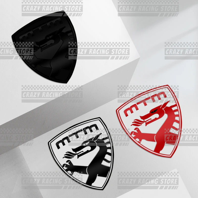 Car Badges MTM Trunk Emblem Metal Stickers Body Decals Letter Grille Decor For Golf Polo Touareg Passat Jetta A4 A3 A5 A6 A7 A8 - view 2