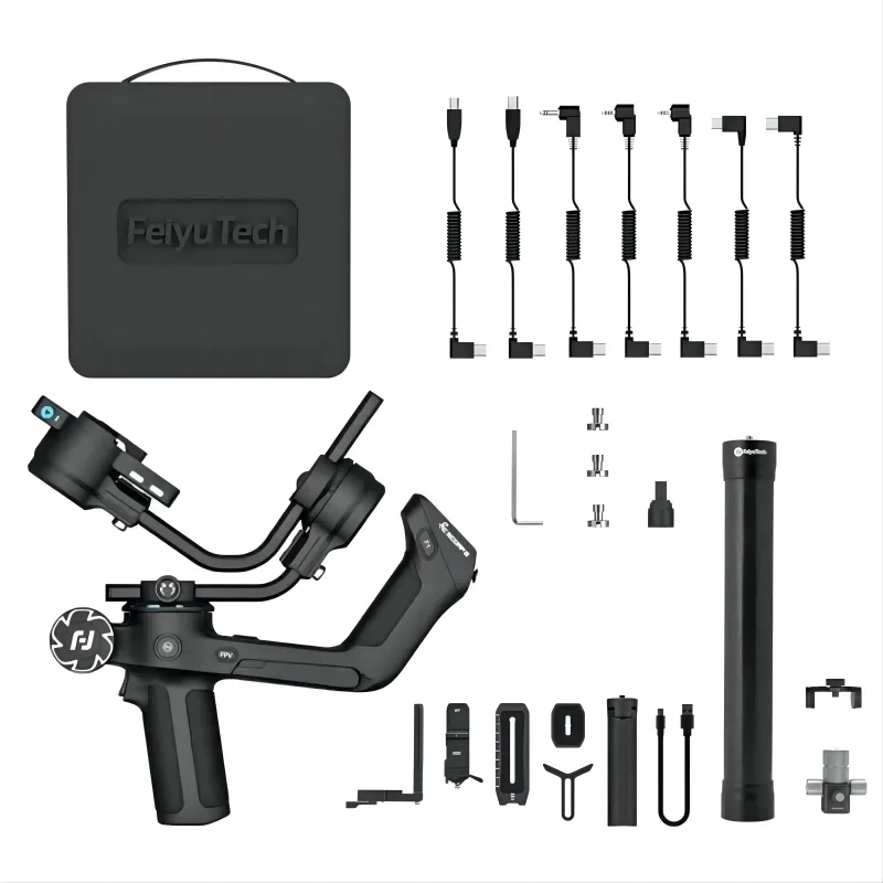 FeiyuTech SCORP 2 Kit Camera Gimbal Stabiliser Touchscreen المدمج في AI Tracker لكاميرا DSLR بدون مرآة Feiyu Scorp ترقية #6