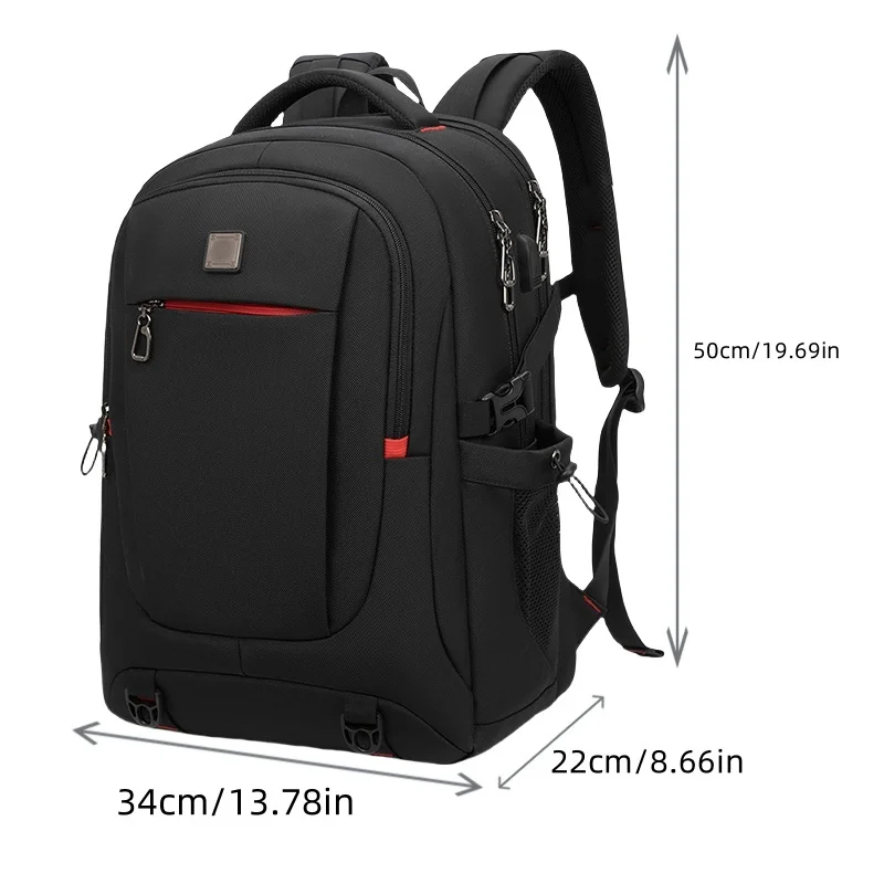 Sac à dos de sport en nylon pour hommes, sac multifonctionnel de grande capacité avec compartiment pour ordinateur portable, sac étanche et durable, 03/commpiedmont