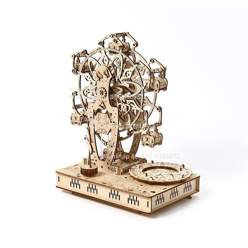 

Новое развлекательное устройство в виде колеса обозрения, воспроизводящее музыку, 3D-пазл для детей, подарок на праздник своими руками.