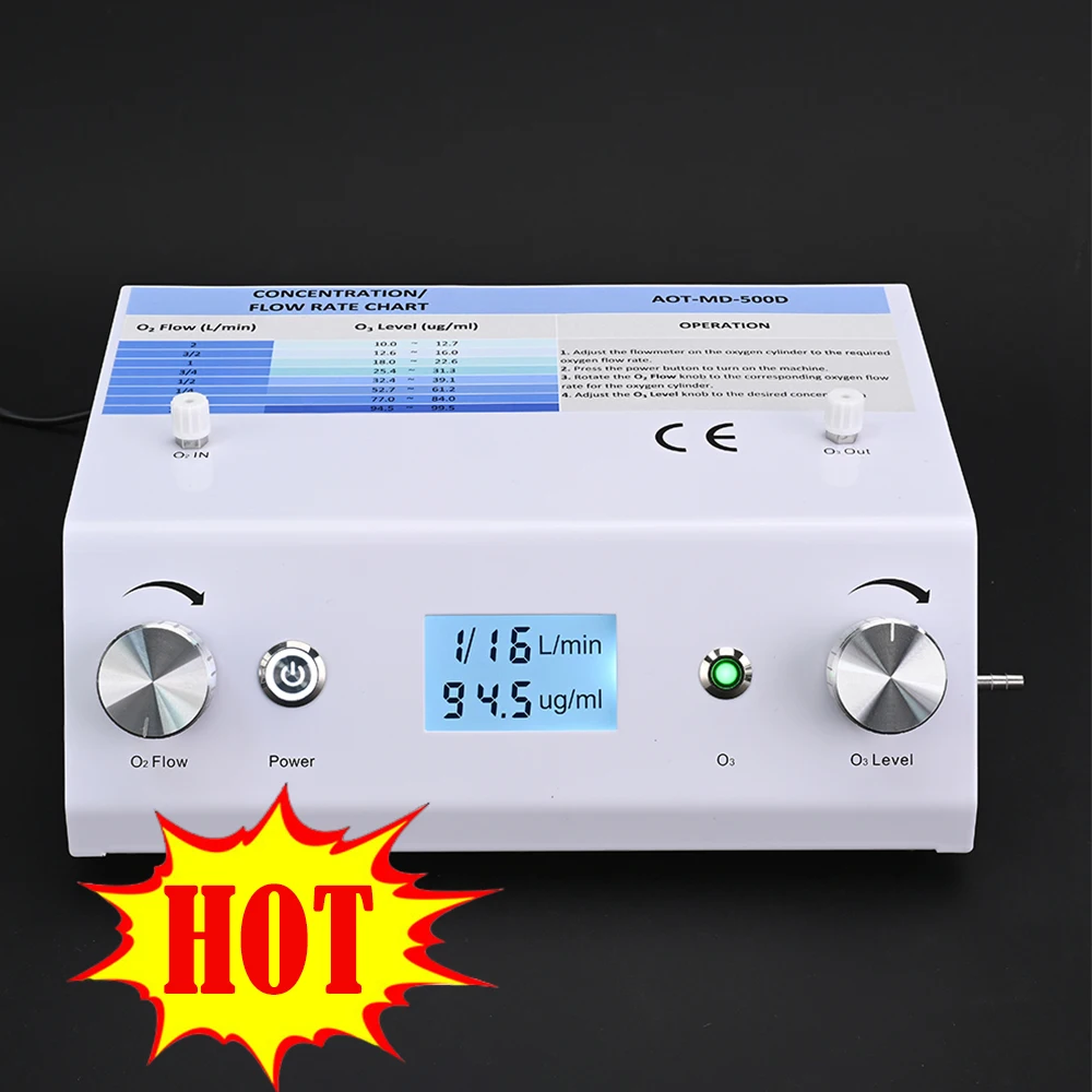 AQUPAURE Medical Ozone Generator LCD Panel Ozone Therapy Machine, Ultra Pure O3 Patent Design