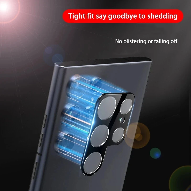 2PCs Camera Lens Screen Protector Cover for Samsung Galaxy S25 S24 S23 S22 Ultra Plus Tempered Glass Protection Phone Film