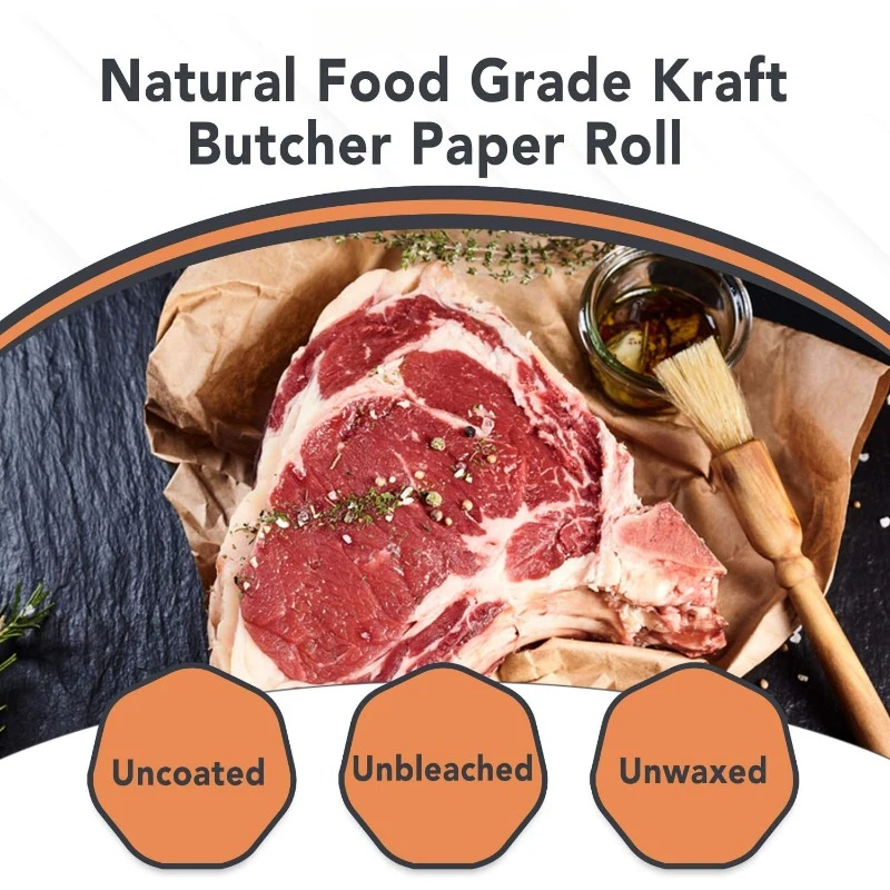 Brown Kraft Butcher Paper Roll - 18