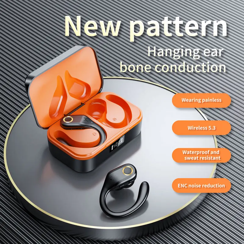 [Modern Look] Compact Wireless 5.3 Wireless Translator Earbuds with Charging Case - 144 Language Support, Noise Reduction, Long