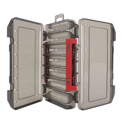 Fishing Tackle Box Lure Storage 12/14 Compartments Double Sided Open Case Strength Container Baits Gear Accesorios Pesca