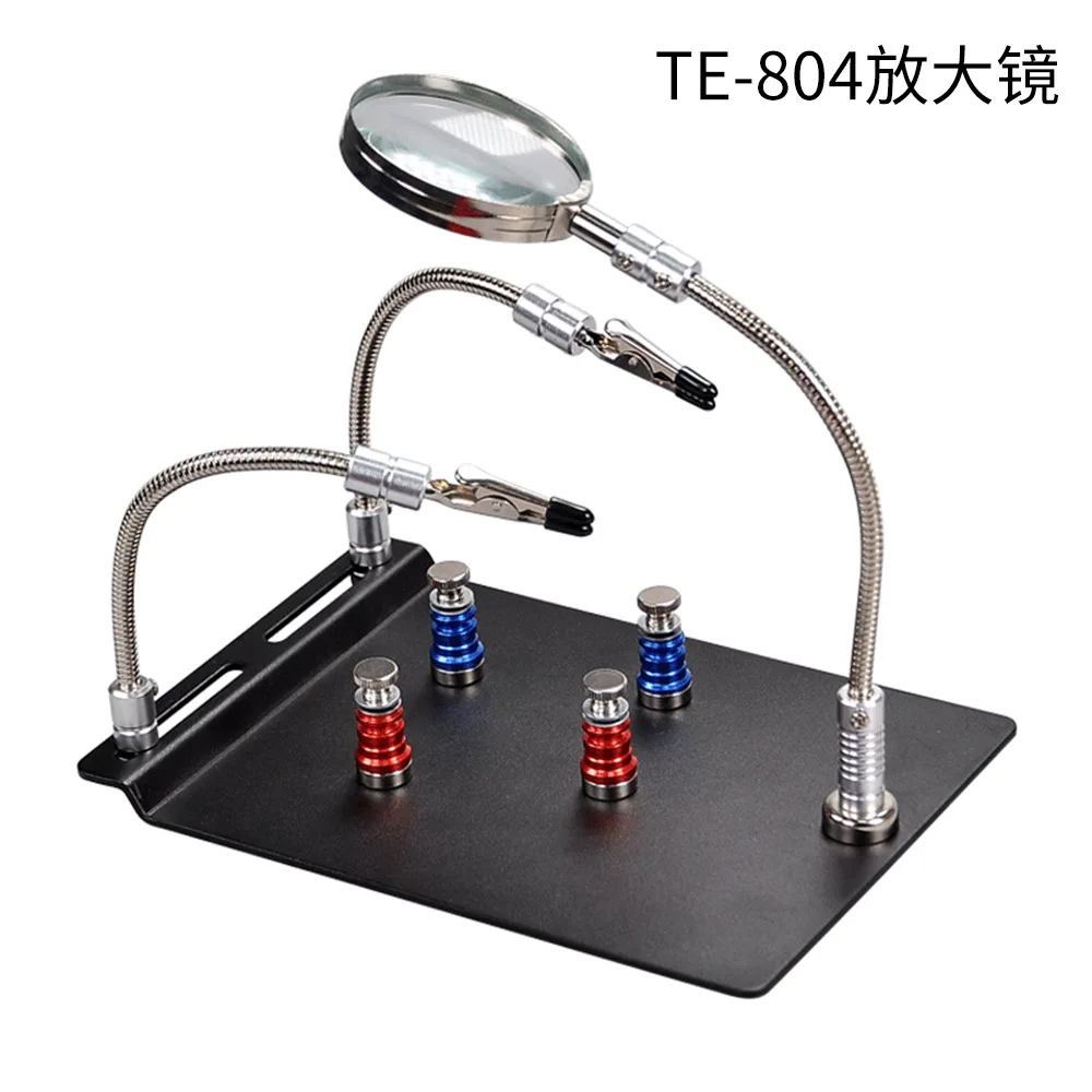 

TE-804 Repair Auxiliary Entrainment LED lamp magnifying glass circuit board repair soldering iron rack circuit board bracket